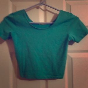 Turquoise Crop Top